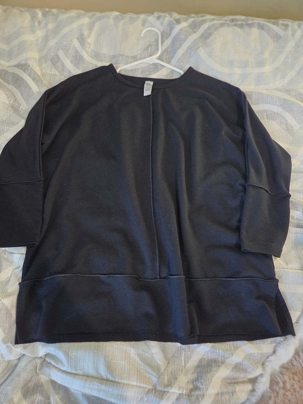 SPANX Black Pullover Top with Label Detail